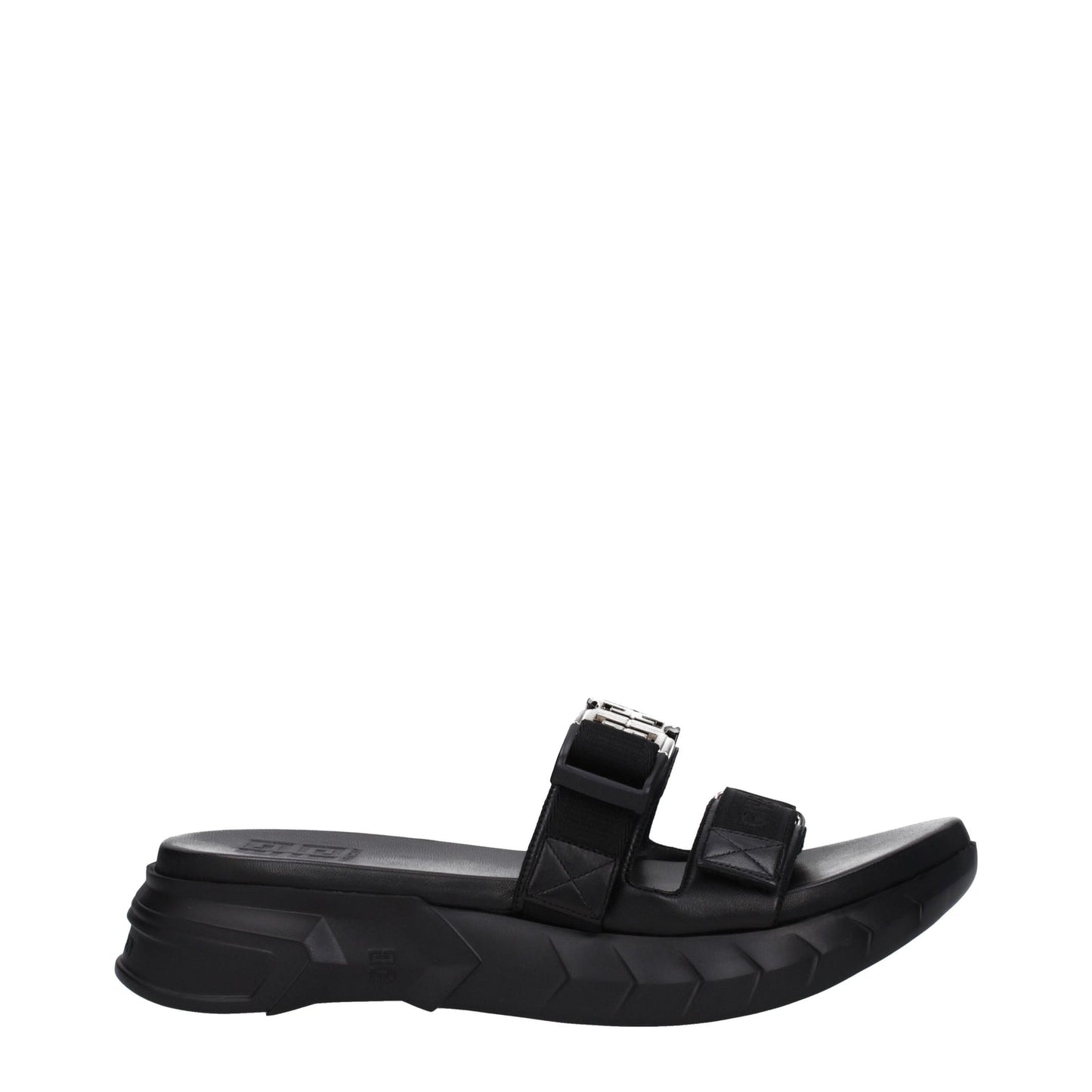 Givenchy Givenchy Ciabatte E Zoccoli Marshmallow Uomo Tessuto Nero - Image 1