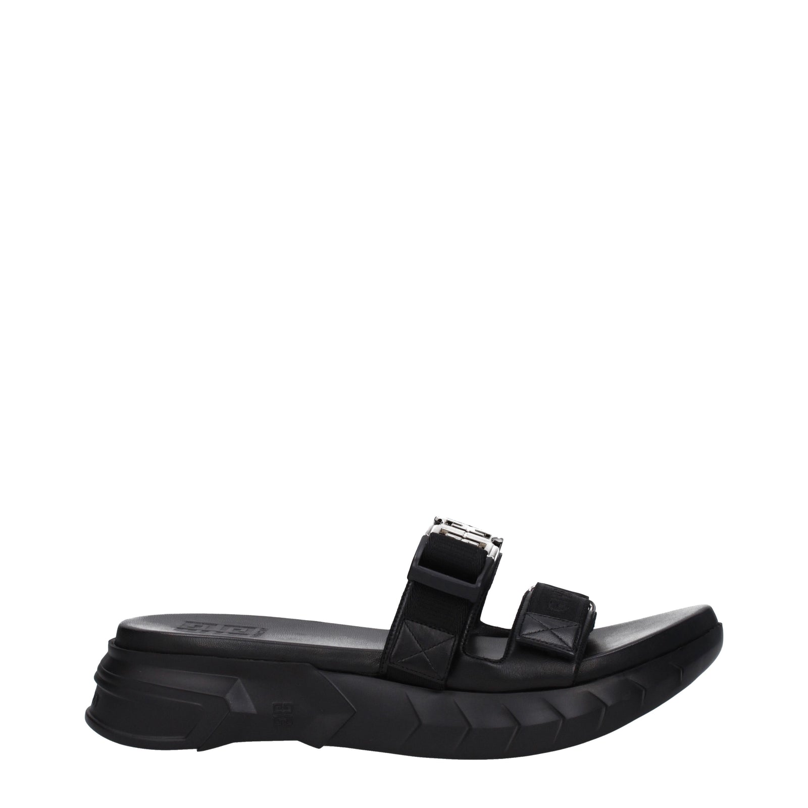 Givenchy Givenchy Ciabatte E Zoccoli Marshmallow Uomo Tessuto Nero - Image 1