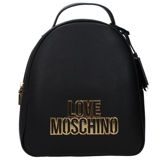 Moschino モスキーノのバックパックとフッピーの女性ポリウレタンブラックが大好きです - Image 1