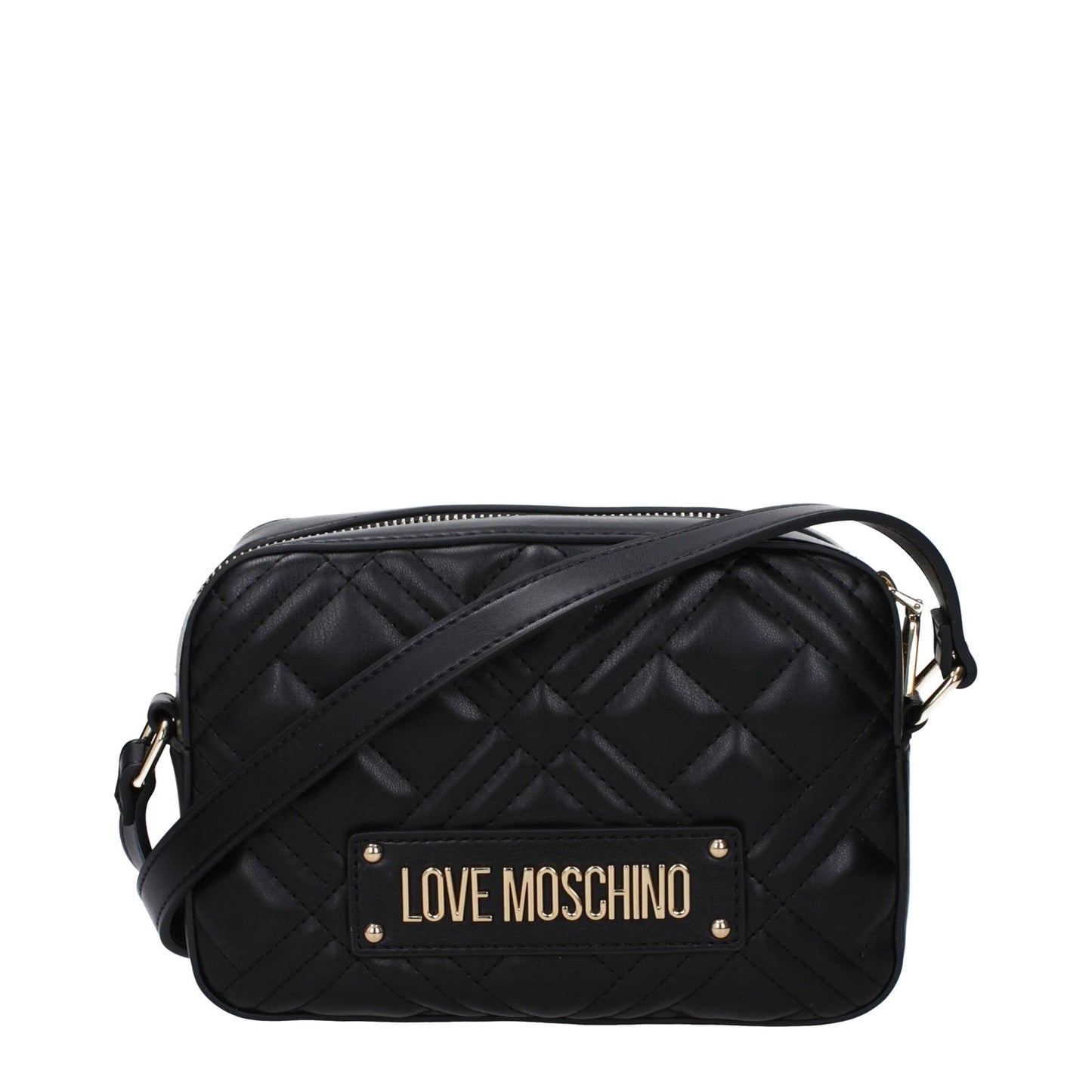 Moschino モスキーノのショルダーバッグが大好きな女性ポリウレタンブラック/ゴールド - Image 1