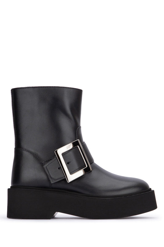 Roger Roger Vivier Viv Rangers High Met Bikers Bootie - Image 1