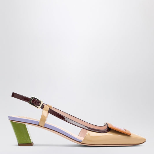 Roger Roger Vivier Belle Vivier Multicolour Patent Leather Slingback - Image 1