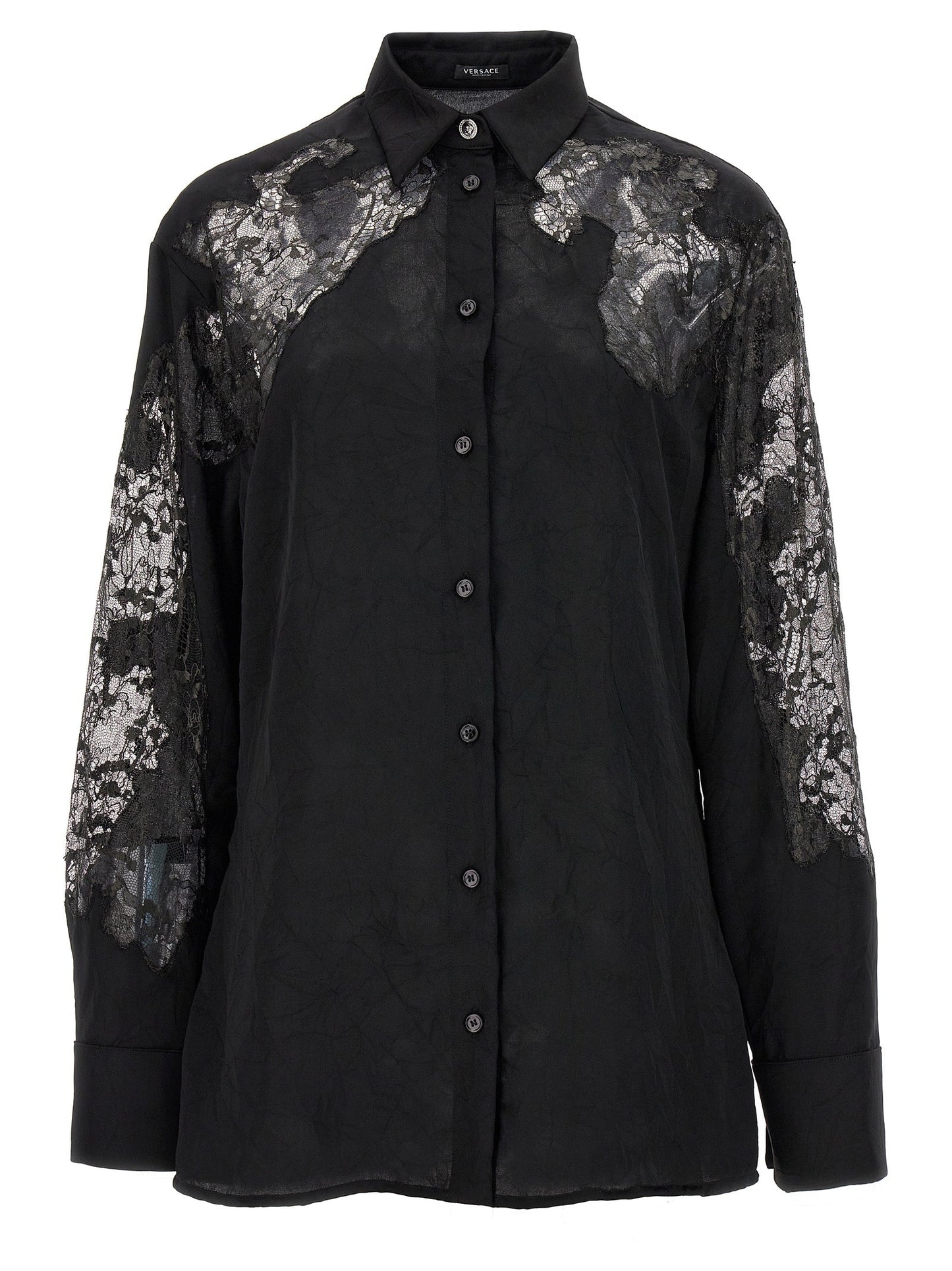 Versace ヴェルサーチサテンレースシャツ - Image 1