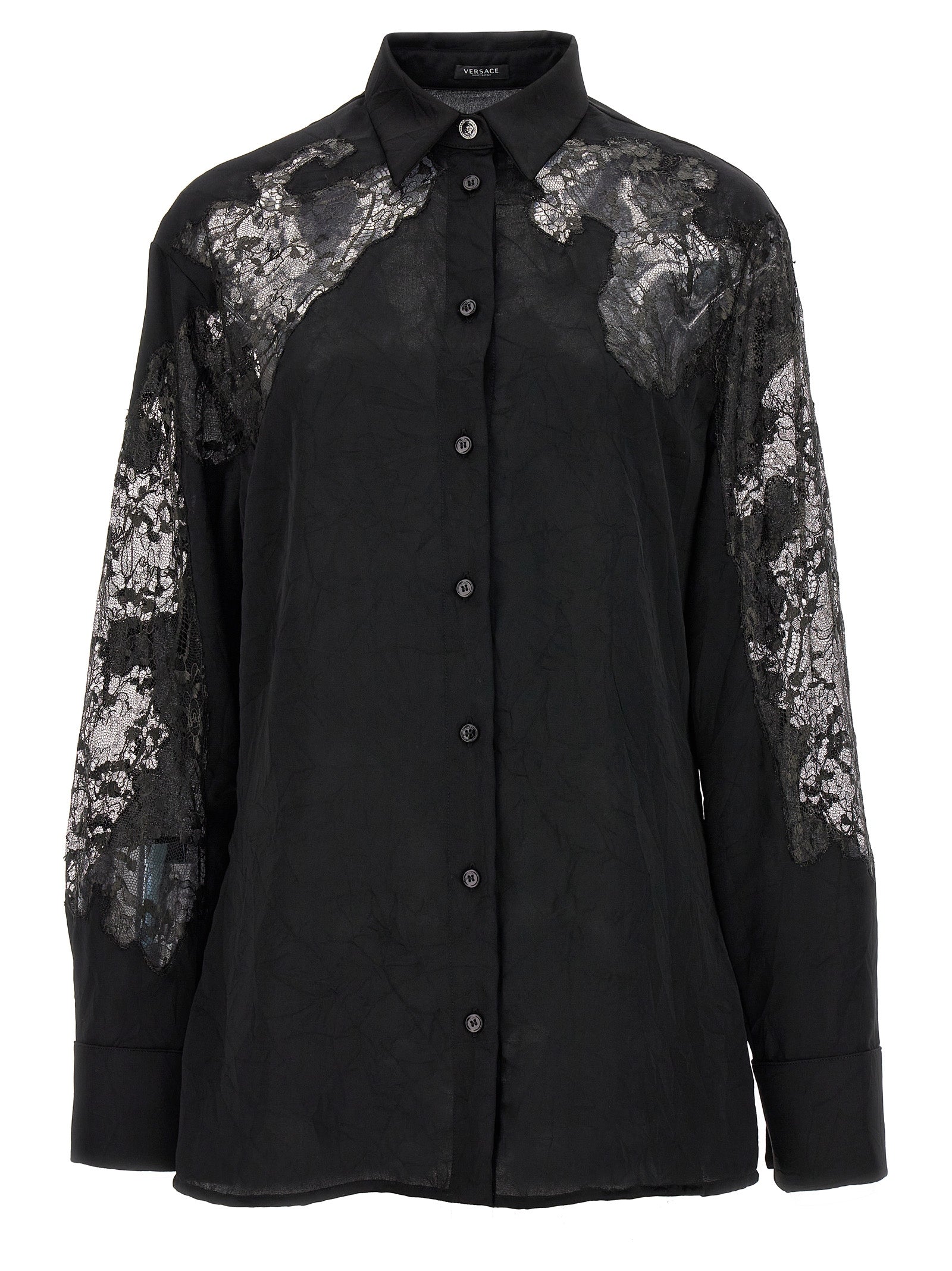 Versace ヴェルサーチサテンレースシャツ - Image 1