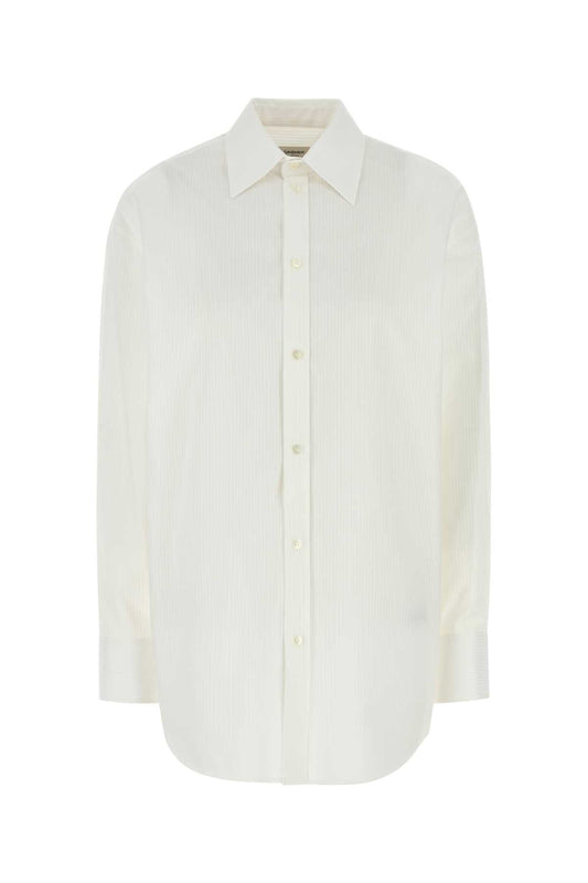 Saint セントローランホワイトコットンシャツ - Image 1