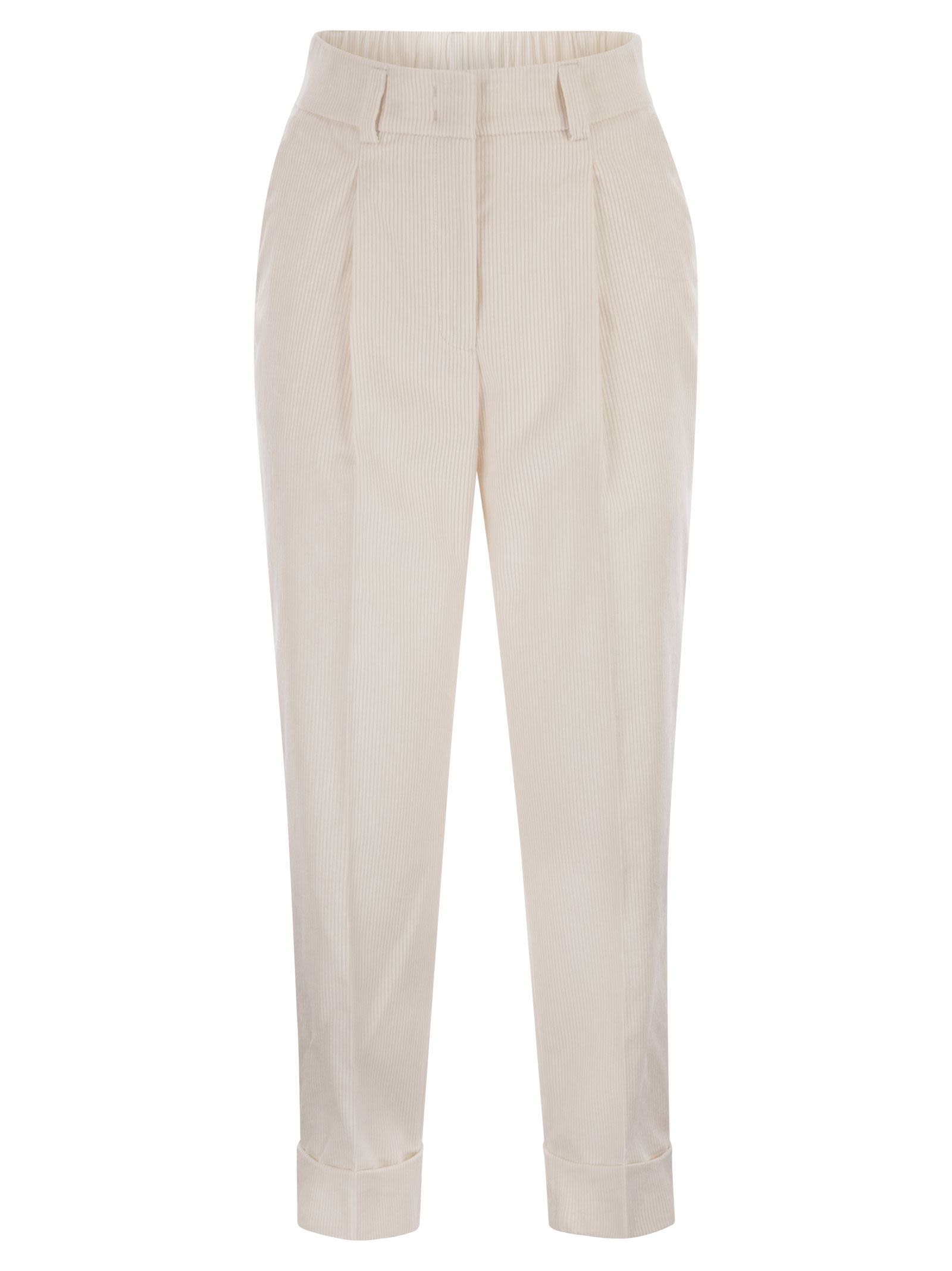 Peserico Peserico 500ストライプベルベットズボン - Image 1