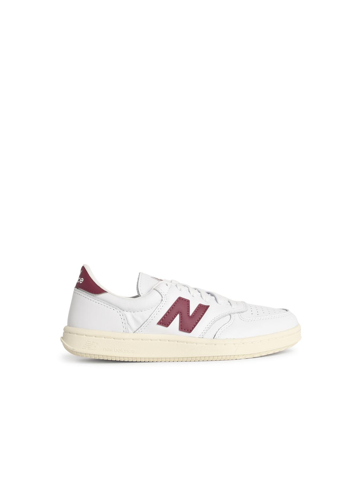 Designer Brand New Balance 'T500'白いリアスニーカー - Image 1