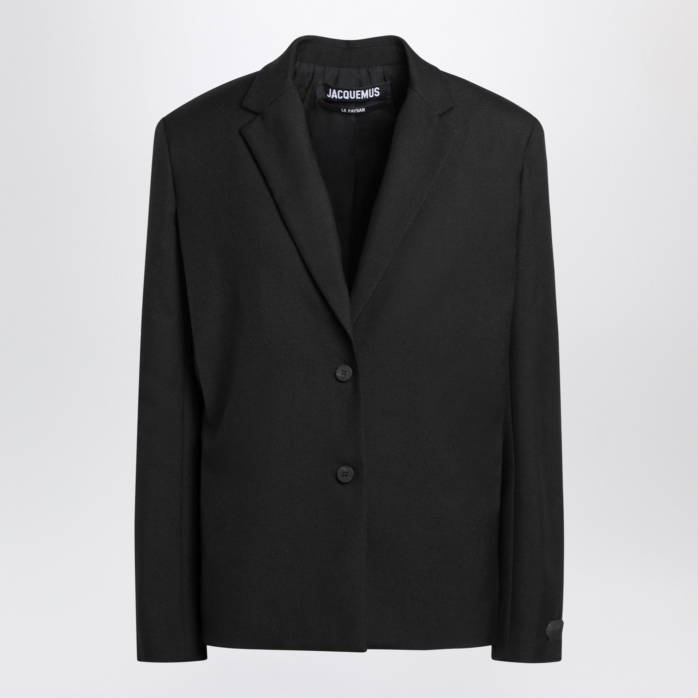 Jacquemus Jacquemus Black Single Breasted Wool Jacket - Image 1