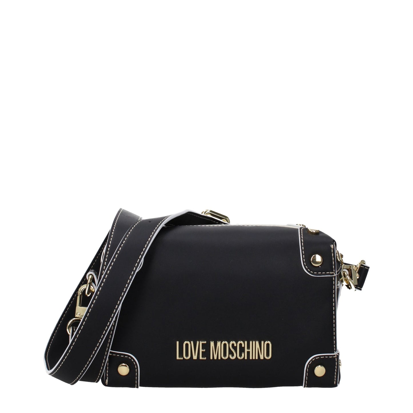 Moschino モスキーノのショルダーバッグが大好きな女性ポリウレタンブラック - Image 1
