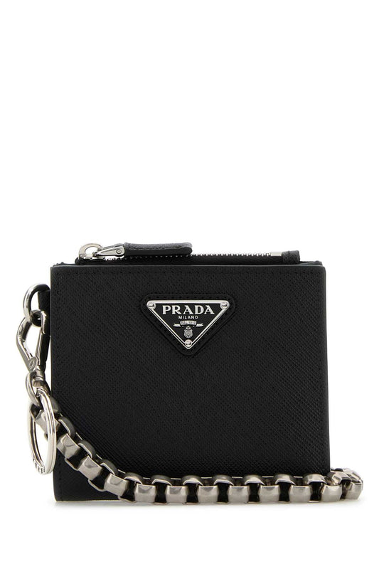 Prada プラダ ブラック レザー ウォレット - Image 1