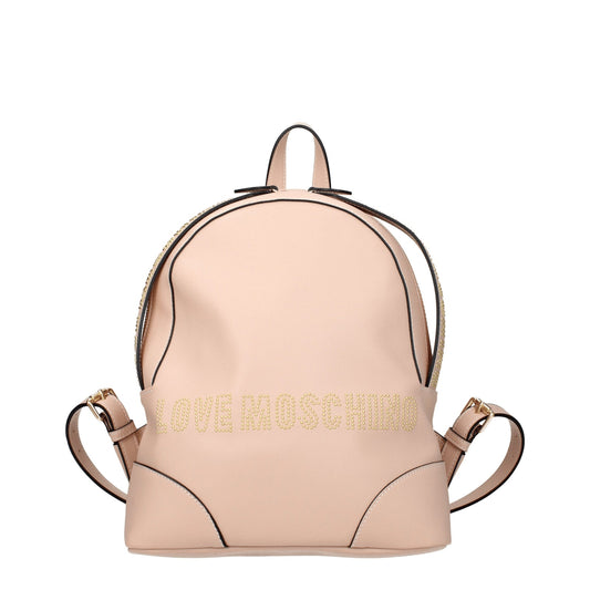 Moschino モスキーノのバックパックとベビーバッグの女性ポリウレタンピンク /ピンクの肉が大好き - Image 1