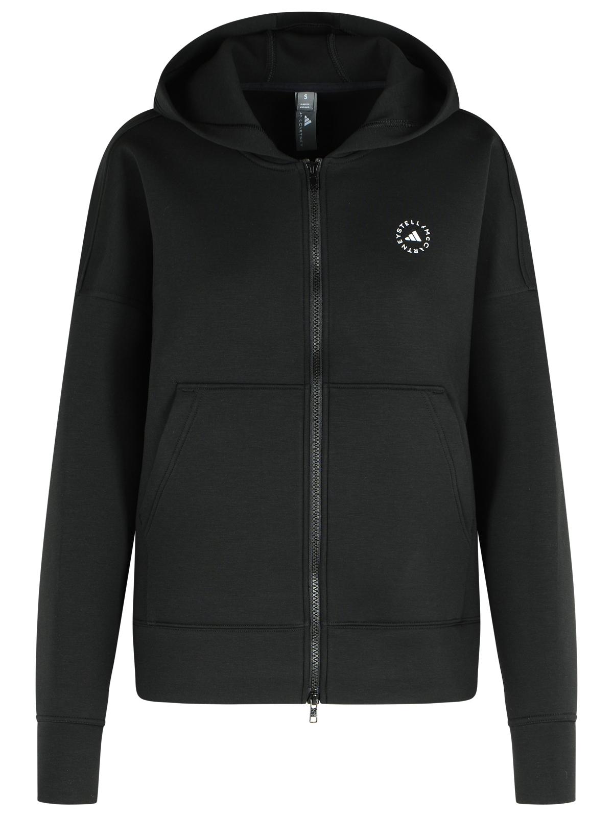 Stella Adidas By Stella McCartney 'Scuba' Black Polyester Blend Sweatshirt - Image 1