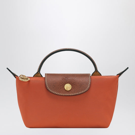 Longchamp Longchamp Le Pliageオリジナルレンガ色のクラッチバッグ - Image 1