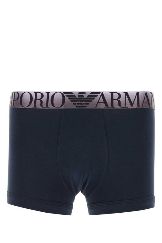 Emporio エンポリオアルマーニブラックストレッチコットンボクサー - Image 1