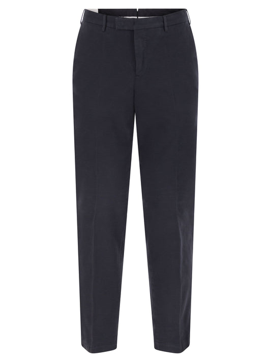 Pt Pt Torino マスター コットン & カシミア トラウザーズ - Image 1