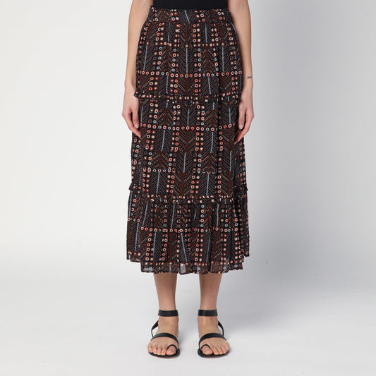 Marant イザベル・マランétoileddiyaスカートは綿のボイルで印刷物 - Image 1