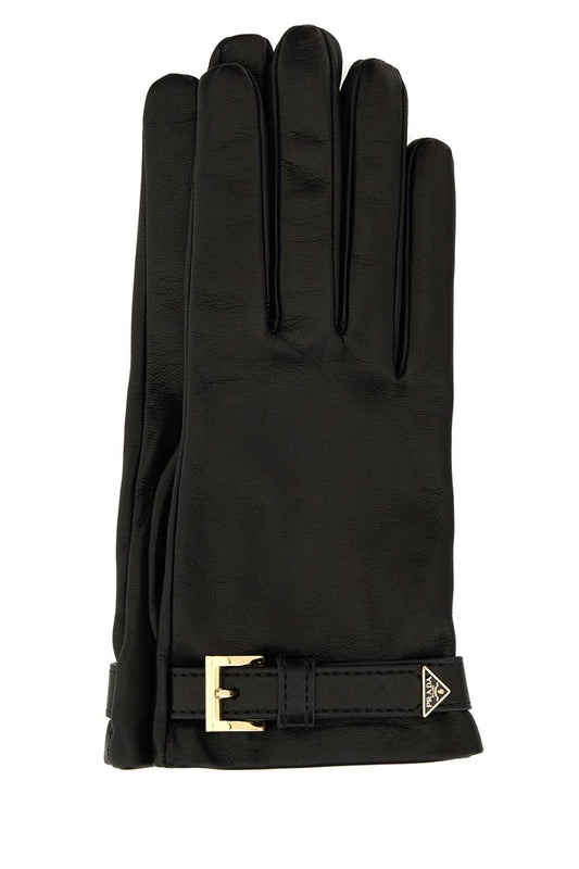 Prada プラダブラックナッパレザーグローブ - Image 1