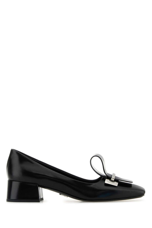Prada プラダブラックレザーポンプ - Image 1