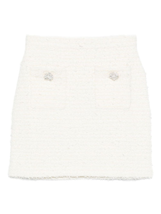 Self セルフポートレートクリスタル装飾ミニスカート - Image 1