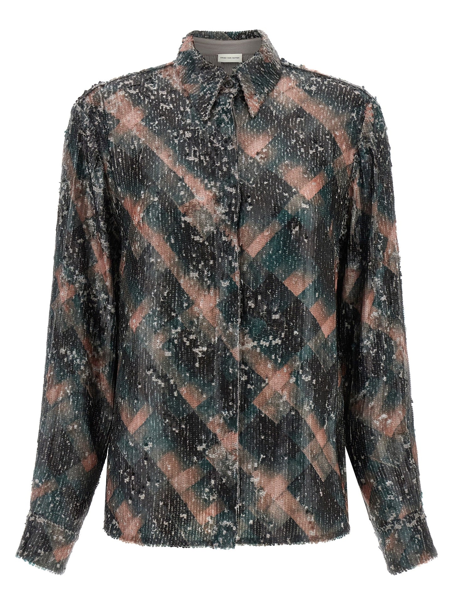 Monot Dries Van Noten 'Chowy Emb'シャツを乾かします - Image 1