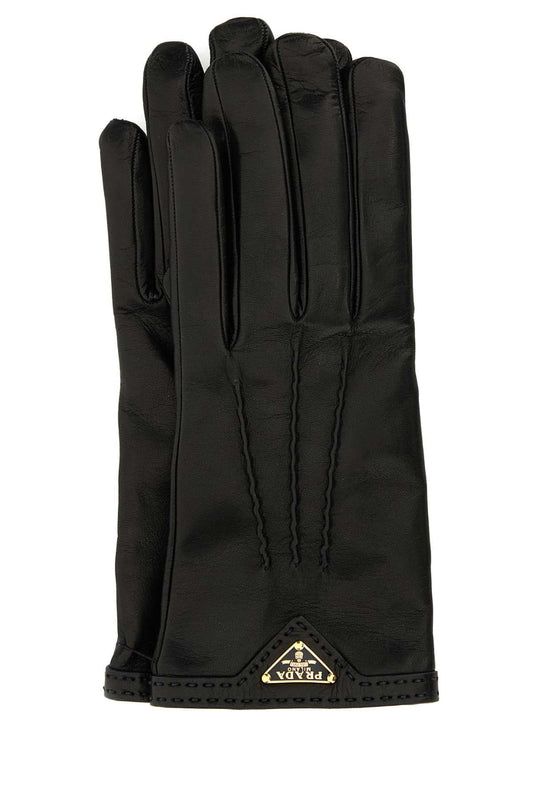 Prada プラダブラックナッパレザーグローブ - Image 1