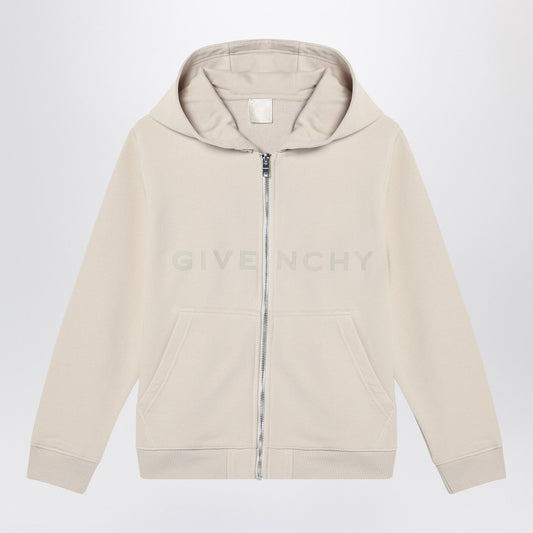 Givenchy Givenchy Cream Colored Zip Up Sweatshirt With Logo - Image 1