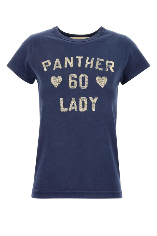 Valentino バレンティーノガラヴァニネイビーブルーコットンTシャツ - Image 1