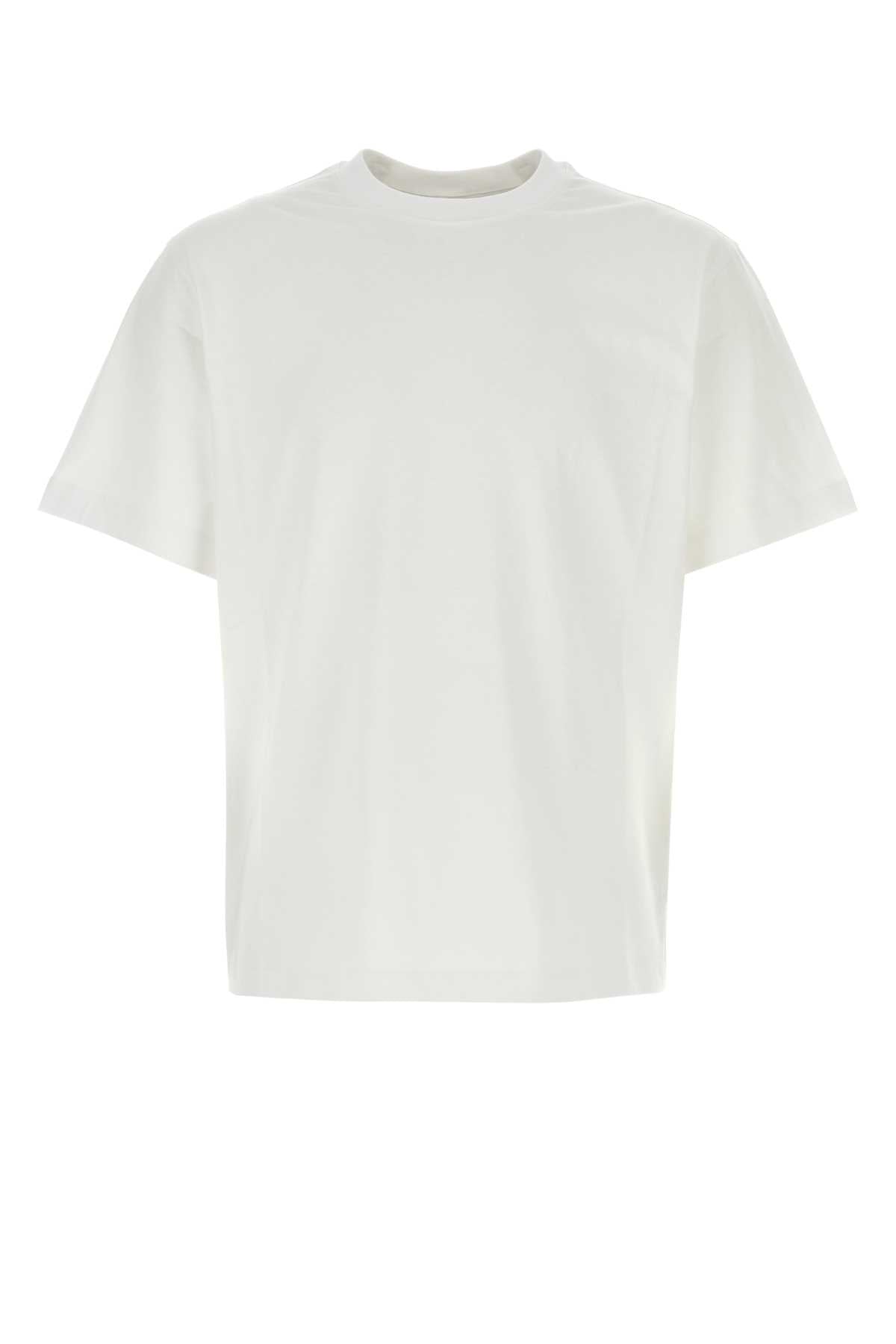 Burberry バーバリーホワイトストレッチコットンTシャツ - Image 1
