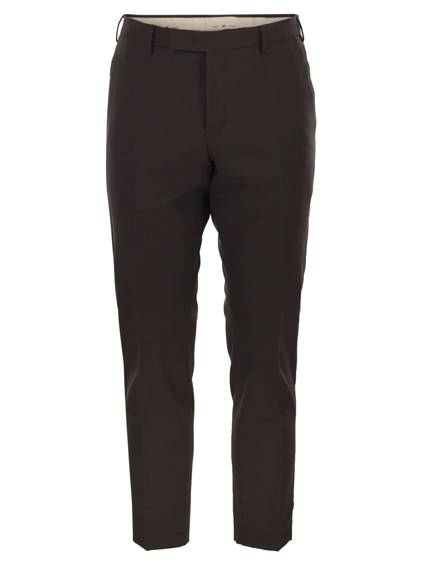 Pt Pt Torino Dieci ストレッチ バージン ウール トラウザーズ - Image 1