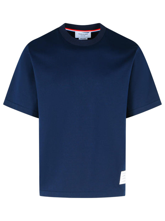 Thom Thom Browne Navy Cotton T Shirt - Image 1