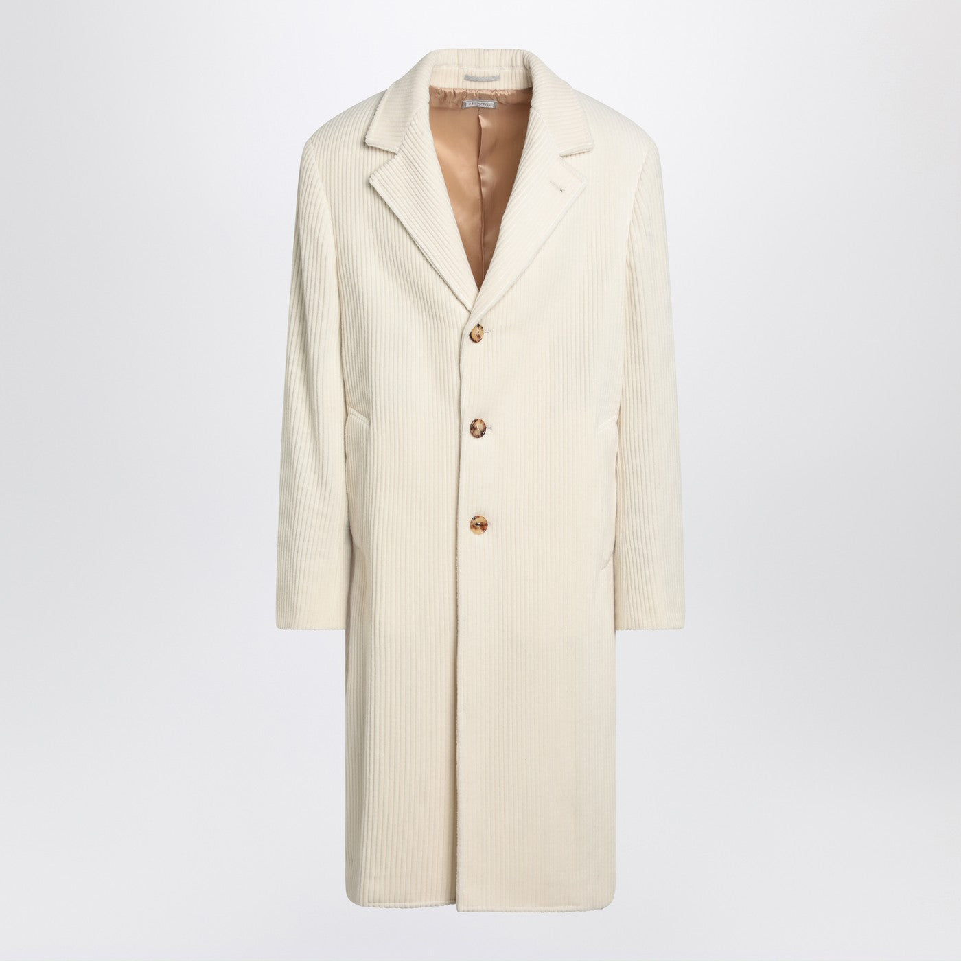 Brunello Brunello Cucinelli Ivory Corduroyコート - Image 1
