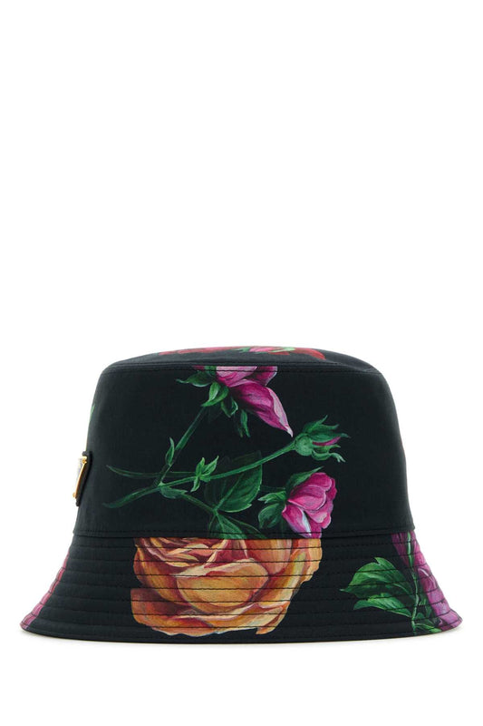 Prada プラダプリントコットンバケットハット - Image 1