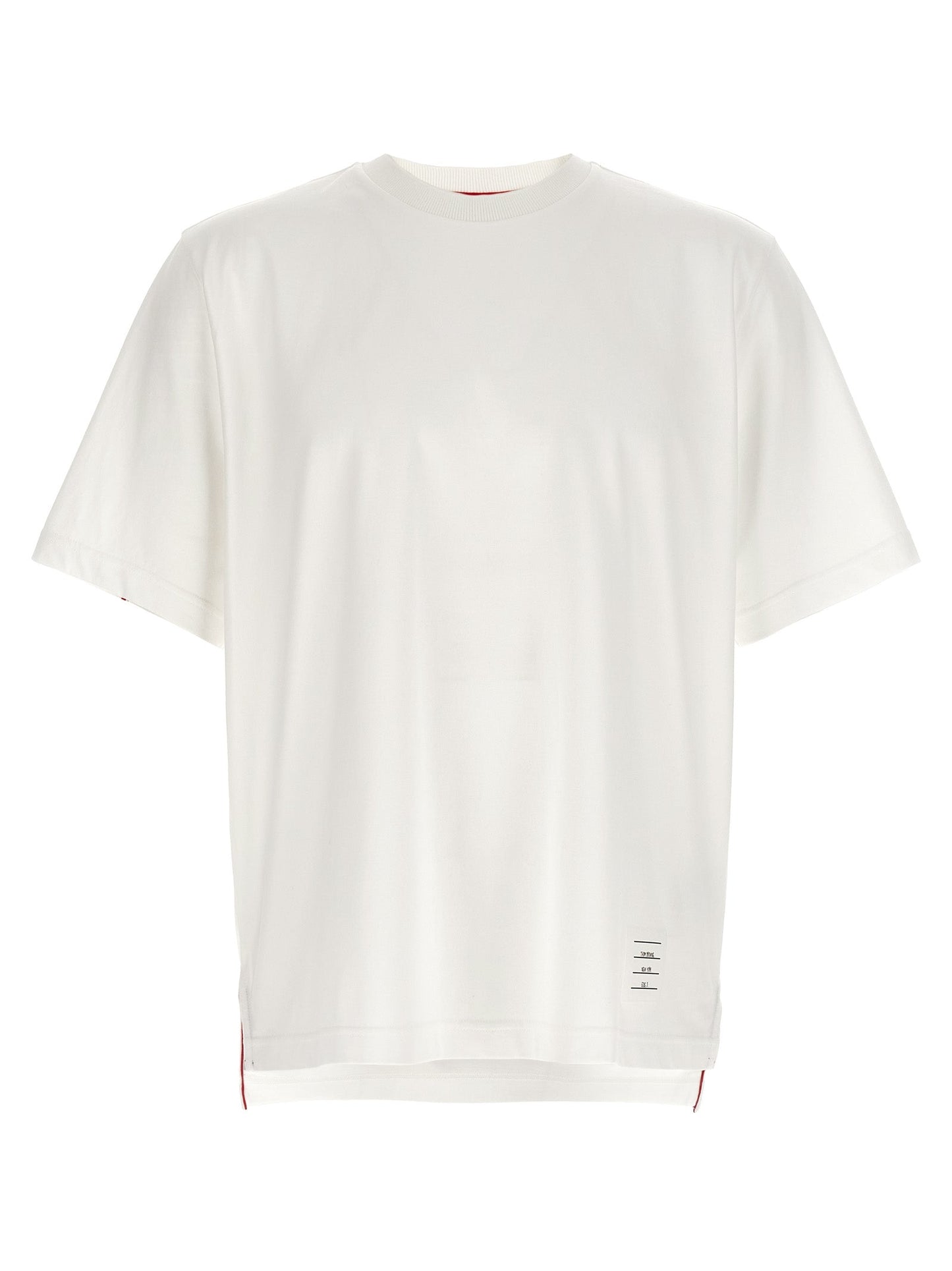 Thom Thom Browne 'Rwb Knit Trim' T Shirt - Image 1