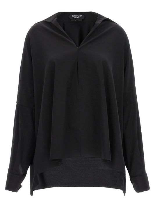 Tom トム・フォード・クレープ・デ・チャインシャツ - Image 1