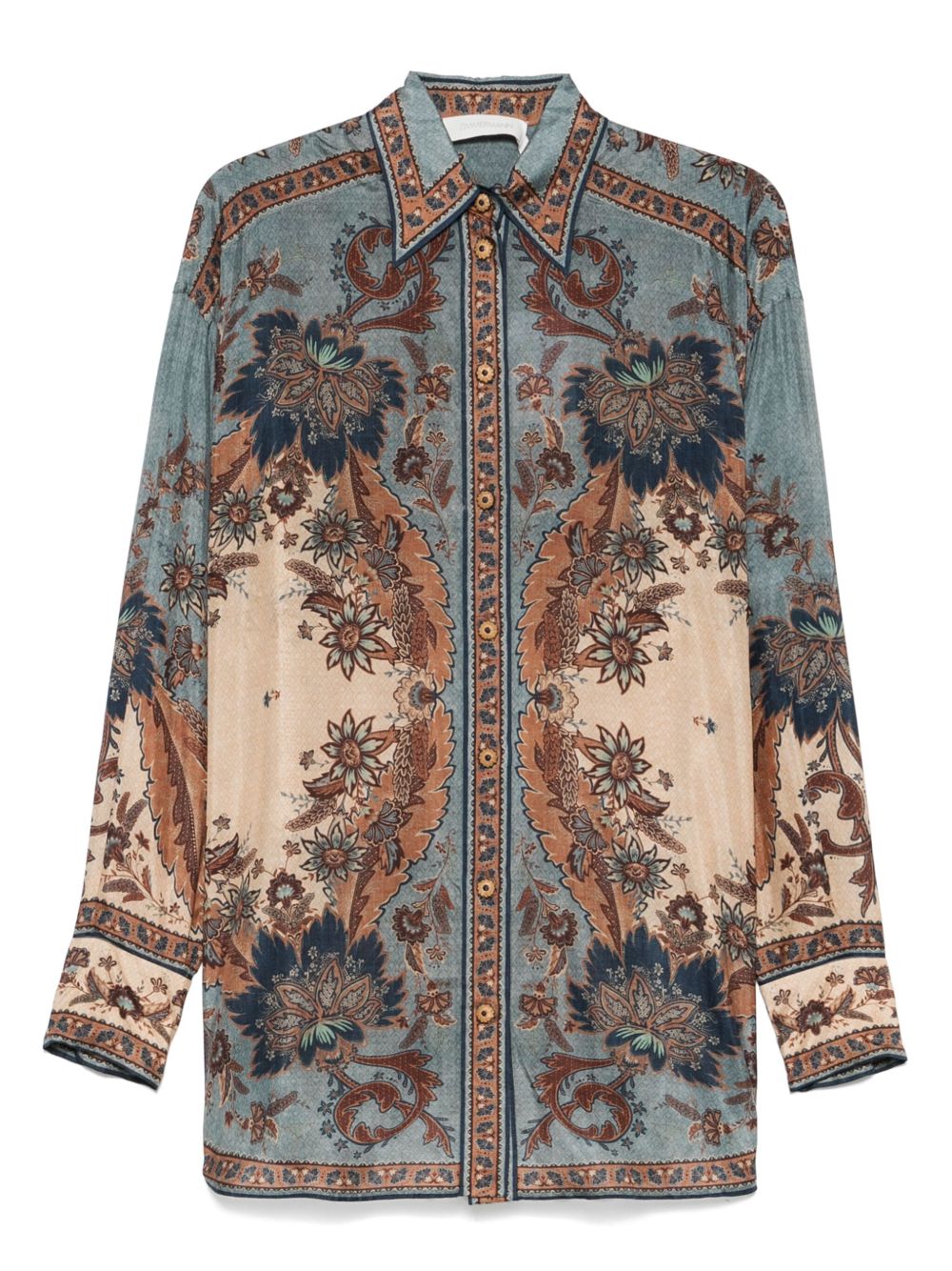 Zimmermann Zimmermann Ascensionプリントシルクシャツ - Image 1