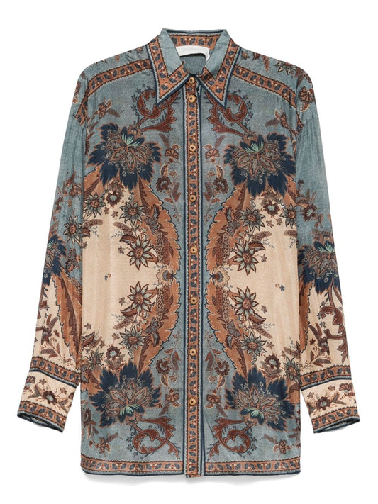 Zimmermann Zimmermann Ascensionプリントシルクシャツ - Image 1