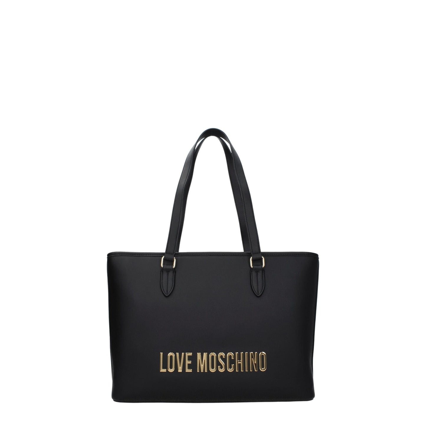 Moschino モスキーノのショルダーバッグが大好きです環境に優しい女性ポリウレタンブラック - Image 1