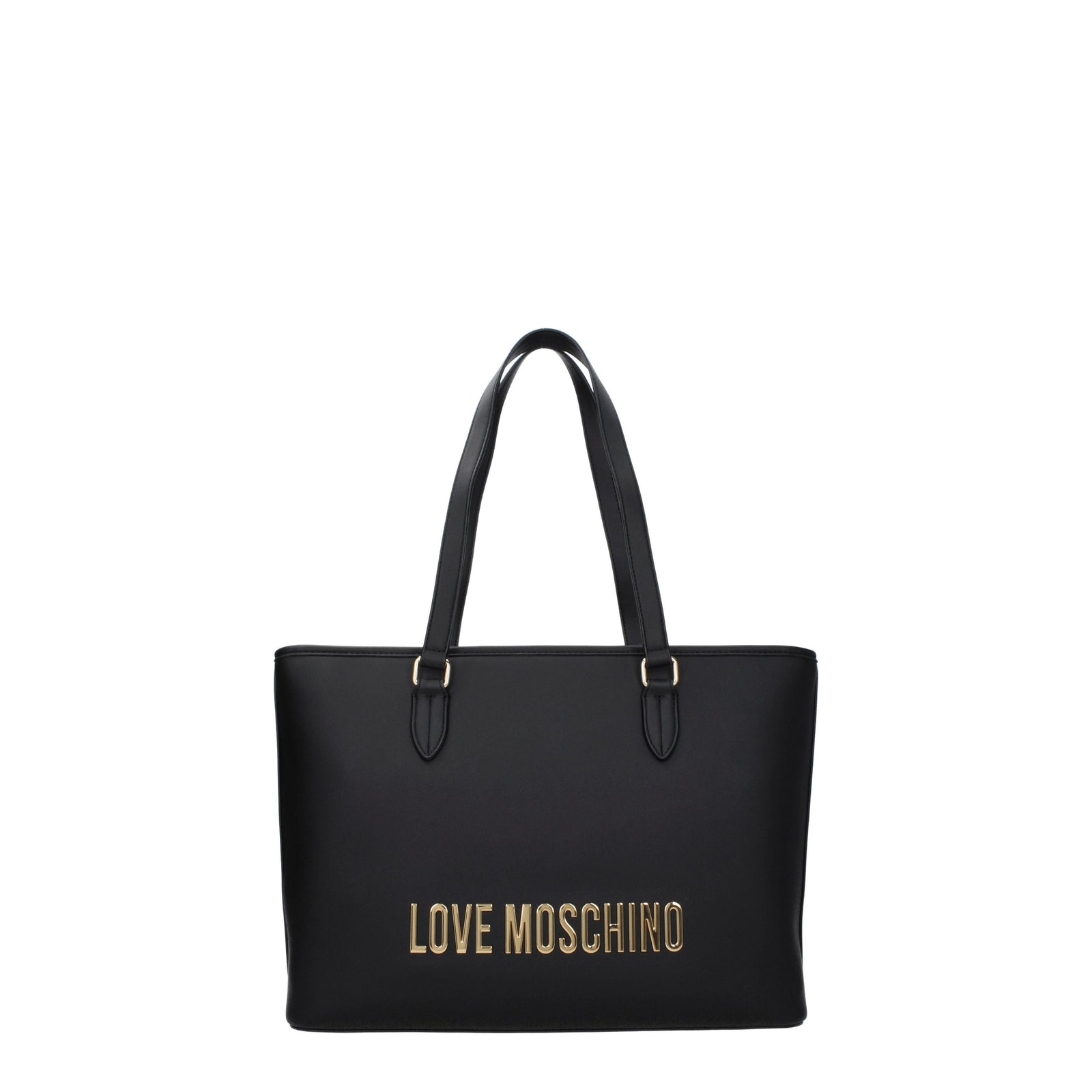 Moschino モスキーノのショルダーバッグが大好きです環境に優しい女性ポリウレタンブラック - Image 1
