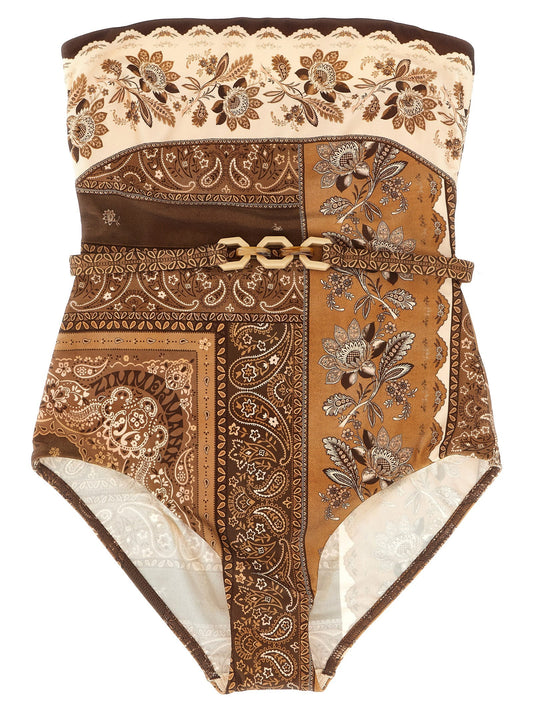 Zimmermann Zimmermann 'Lucky Bandeau'ワンピース水着 - Image 1