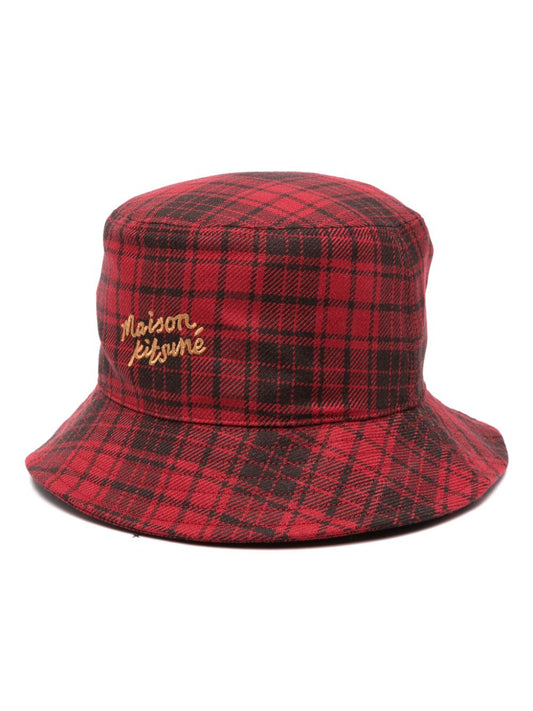 Maison メゾンキツネチェッカーバケットハット - Image 1