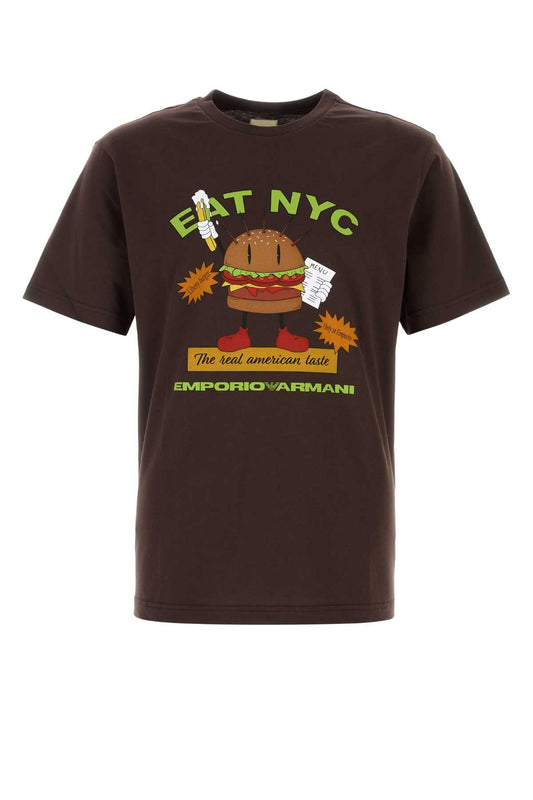 Emporio エンポリオ アルマーニ ブロウ コットン T シャツ - Image 1