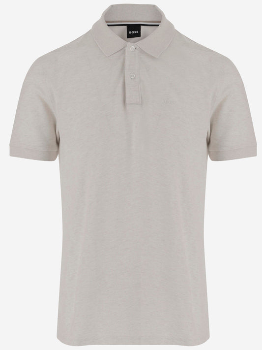 Boss ロゴ付きのヒューゴボスコットンポロシャツ - Image 1