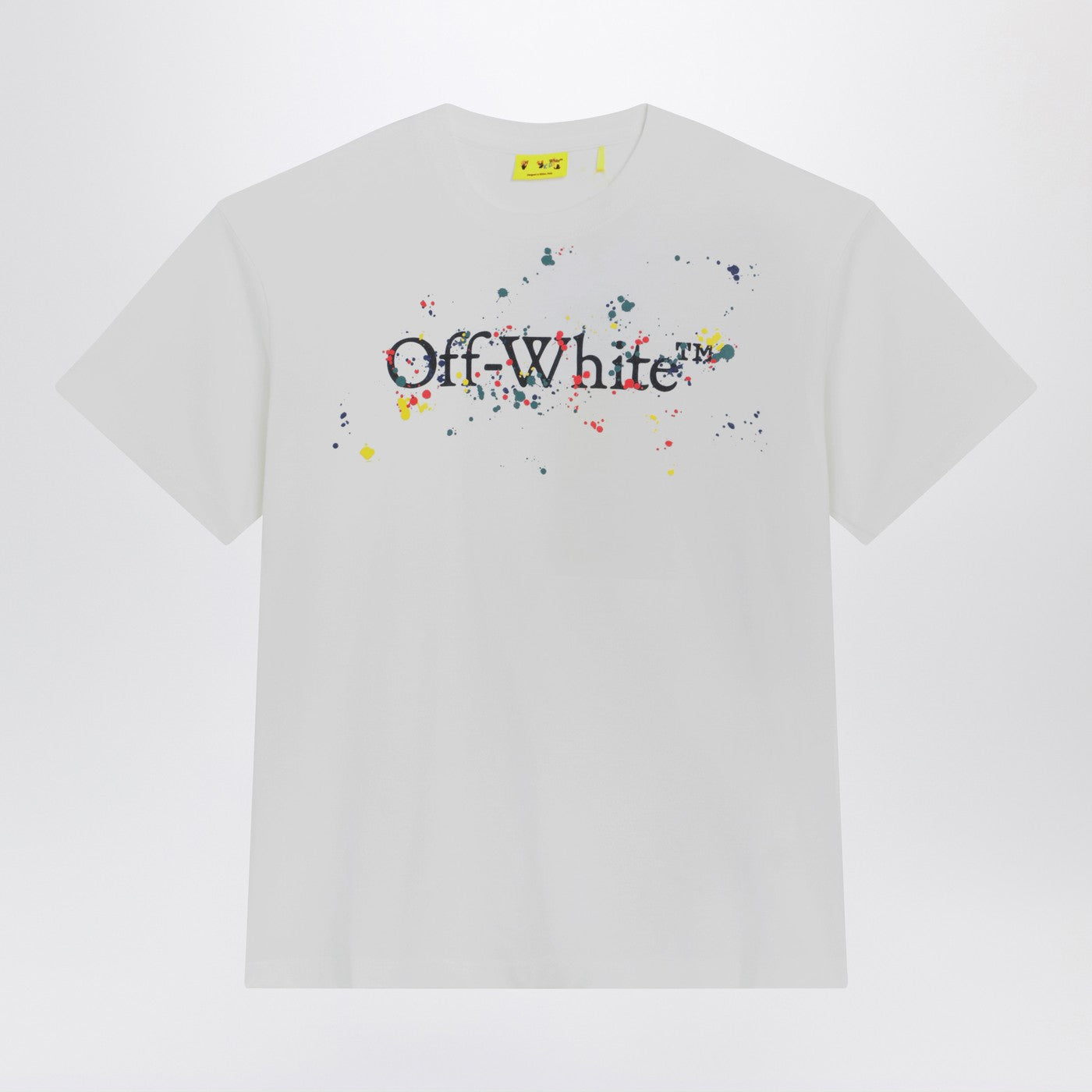 Off Off White™ White Big Bookish Splat Logo T Shirt - Image 1