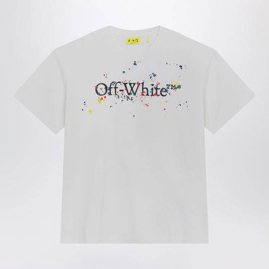 Off Off White™ White Big Bookish Splat Logo T Shirt - Image 1