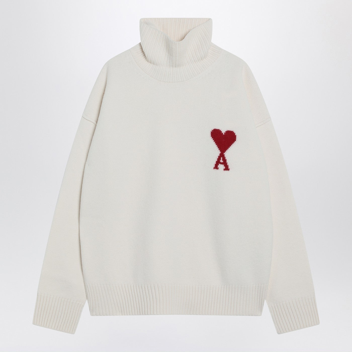 Ami Ami Paris TurtleneckセーターAmi De Coeur White - Image 1