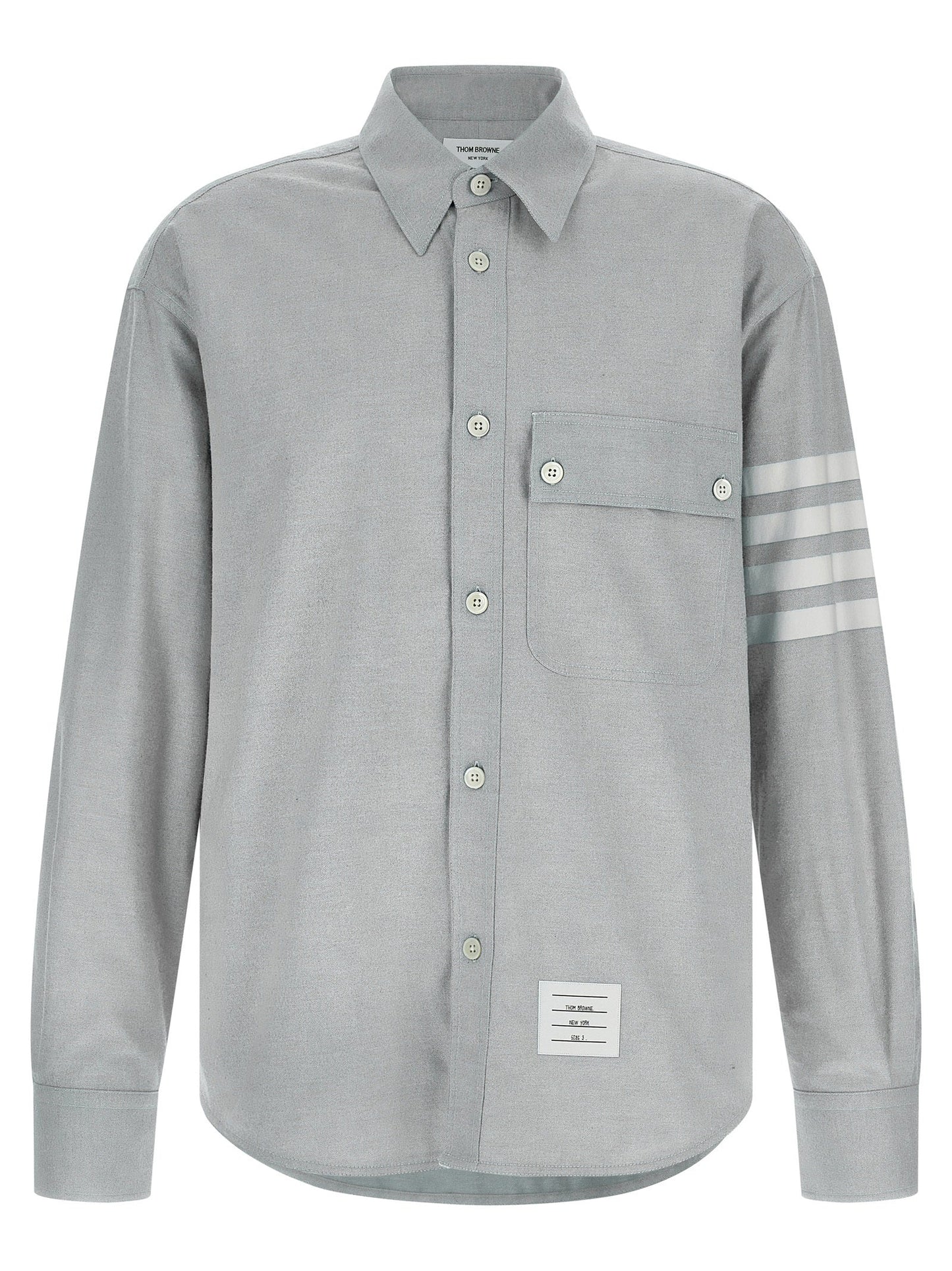 Thom Thom Browne '4 Bar'フランネルシャツ - Image 1