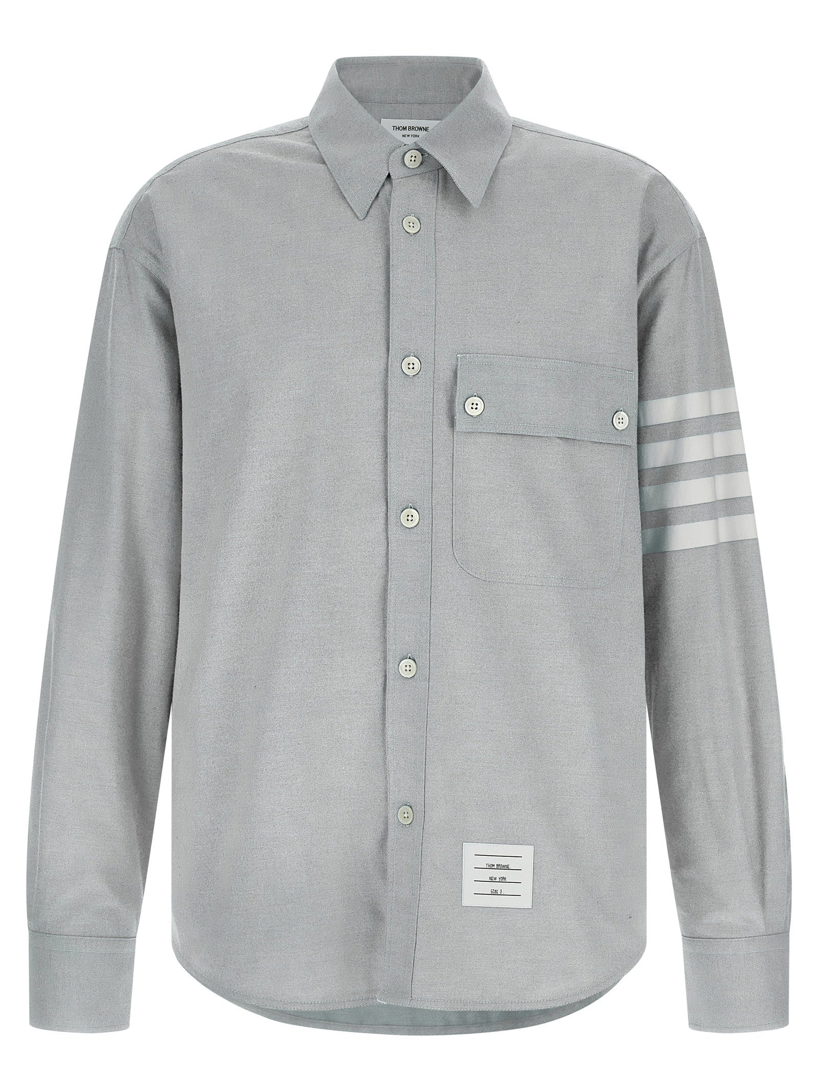 Thom Thom Browne '4 Bar'フランネルシャツ - Image 1