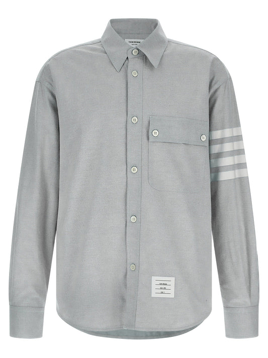 Thom Thom Browne '4 Bar'フランネルシャツ - Image 1