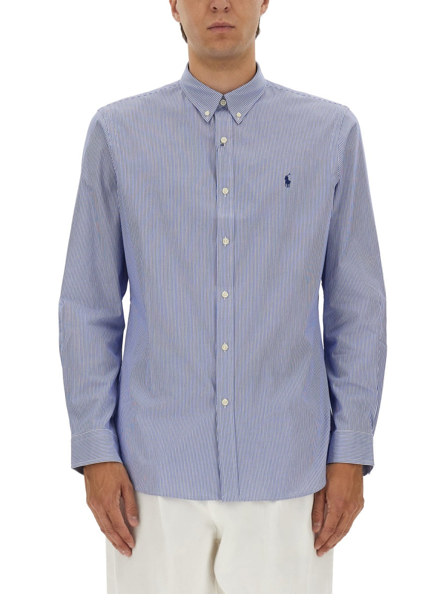 Polo ロゴ付きのポロラフローレンコットンシャツ - Image 1