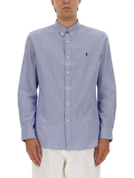 Polo ロゴ付きのポロラフローレンコットンシャツ - Image 1